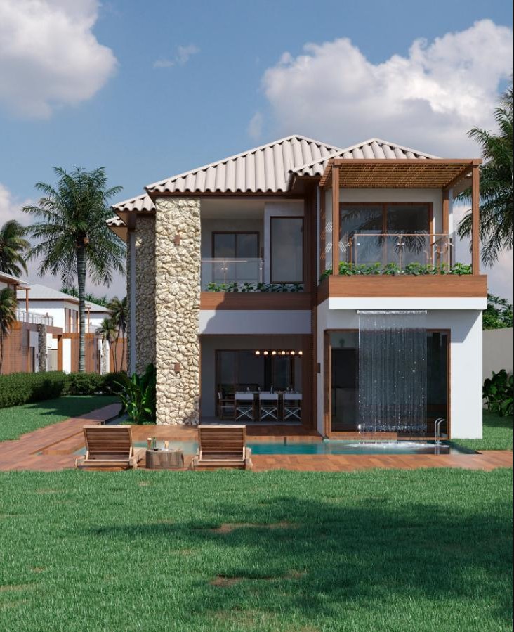 Empreendimento exclusivo com 10 residências, piscina privativa e vista mar em Arraial d’Ajuda